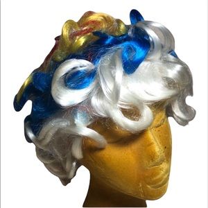 Multi-color curly clown cosplay Wig Halloween